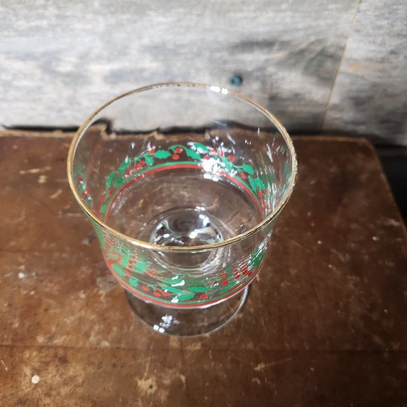 Arby "Holly Berry" Footed Sherbet/Dessert Glasses - Set of 3 - Vintage 1987 - Picture 6 of 10